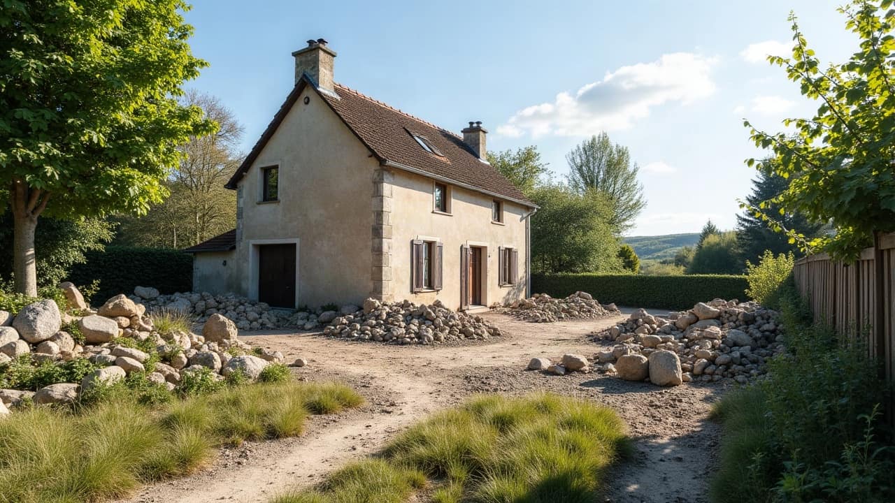 Démolir un mur de clôture ou un muret en pierre du Limousin
