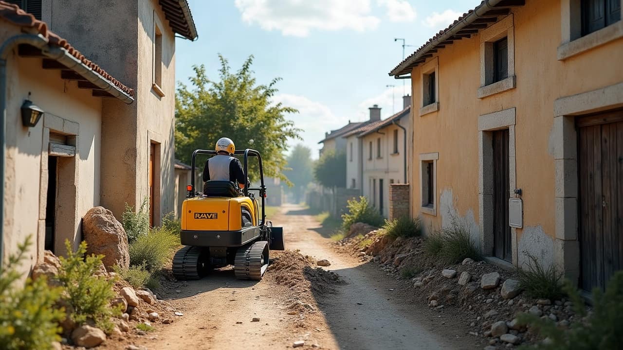 Rue étroite et accès difficile : quel engin pour démolir ?