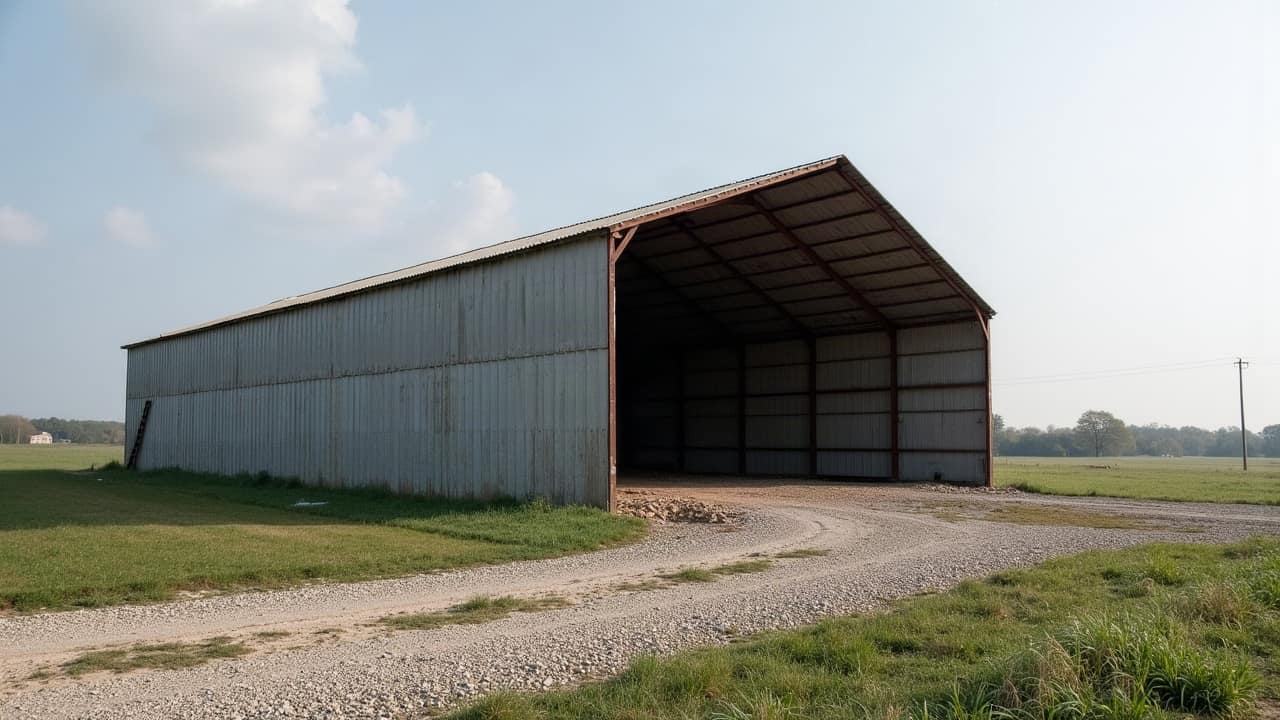 Le hangar, une structure le plus souvent métallique