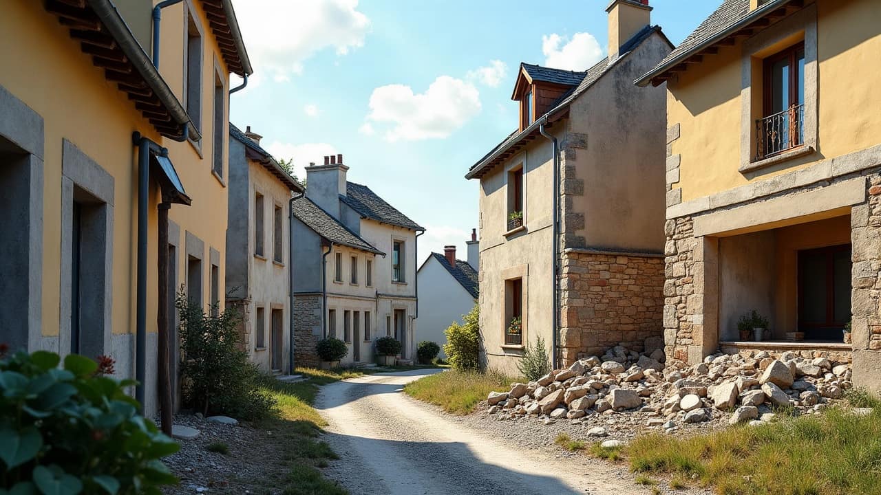 La rue étroite, une configuration fréquente en centre ancien